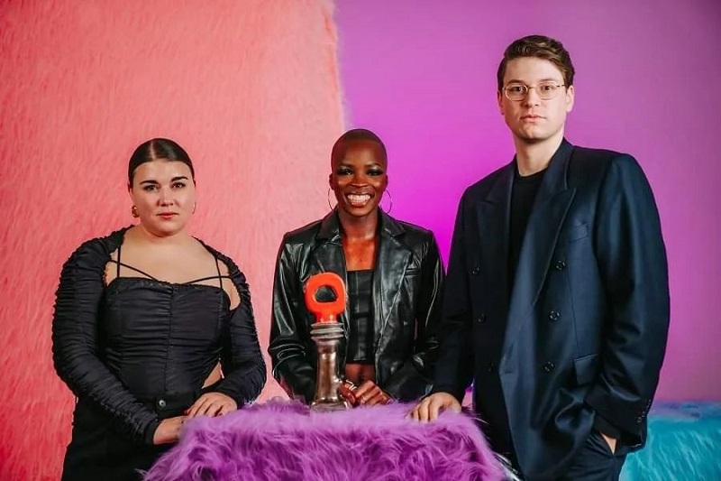 Ester Manas & Balthazar Delepierre, Changemaker of the Year with Cynthia Bolingo, belgian sprinter © J. Van Belle, WBI