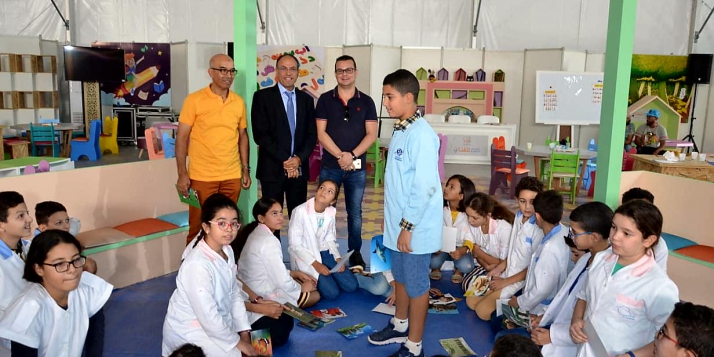 Un espace ludothèque au Salon du Livre d'Oujda