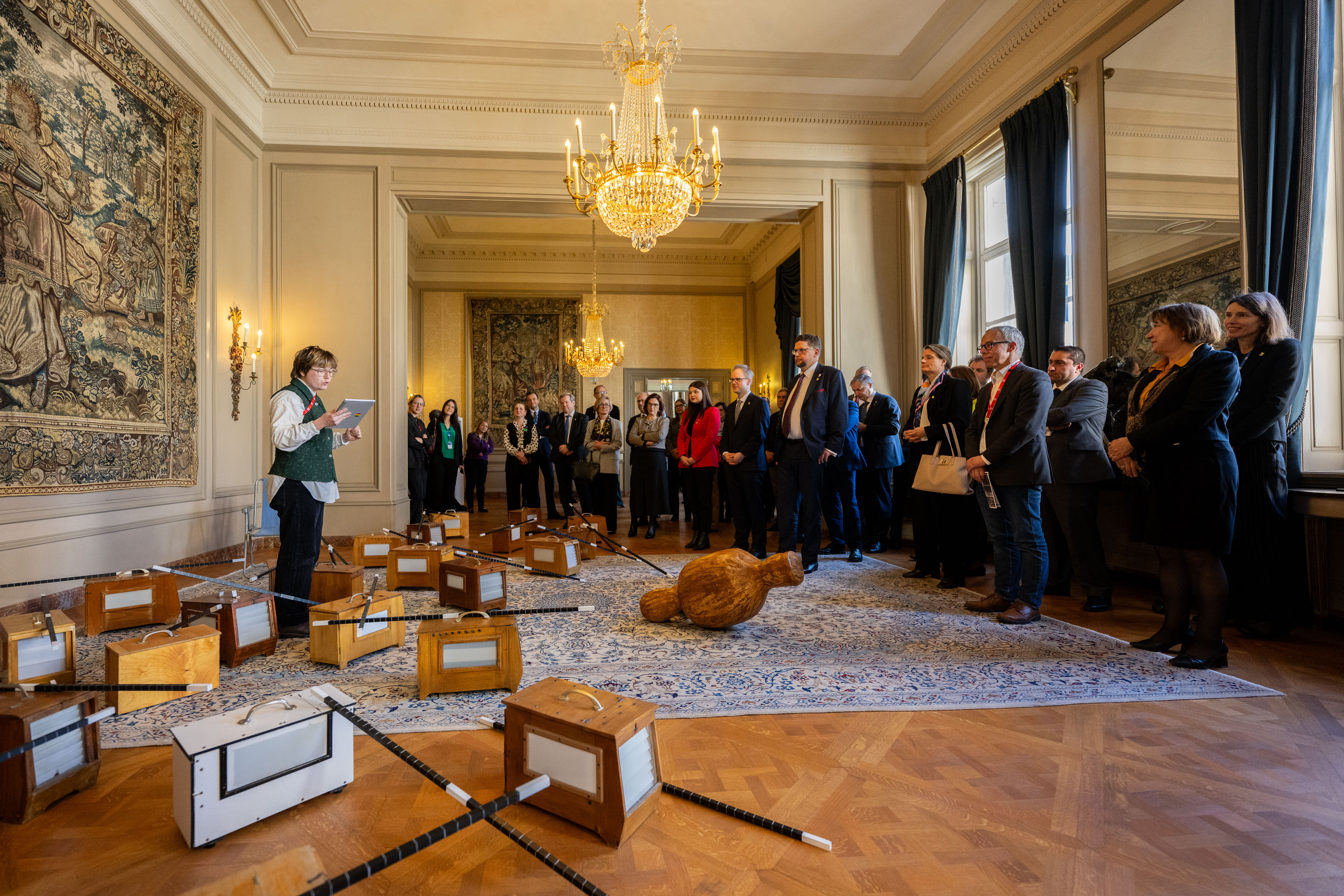 Exposition d'étudiants d'écoles d'art belges au Palais d'Egmont © Belgian Presidency of the Council of the European Union / Julien Nizet