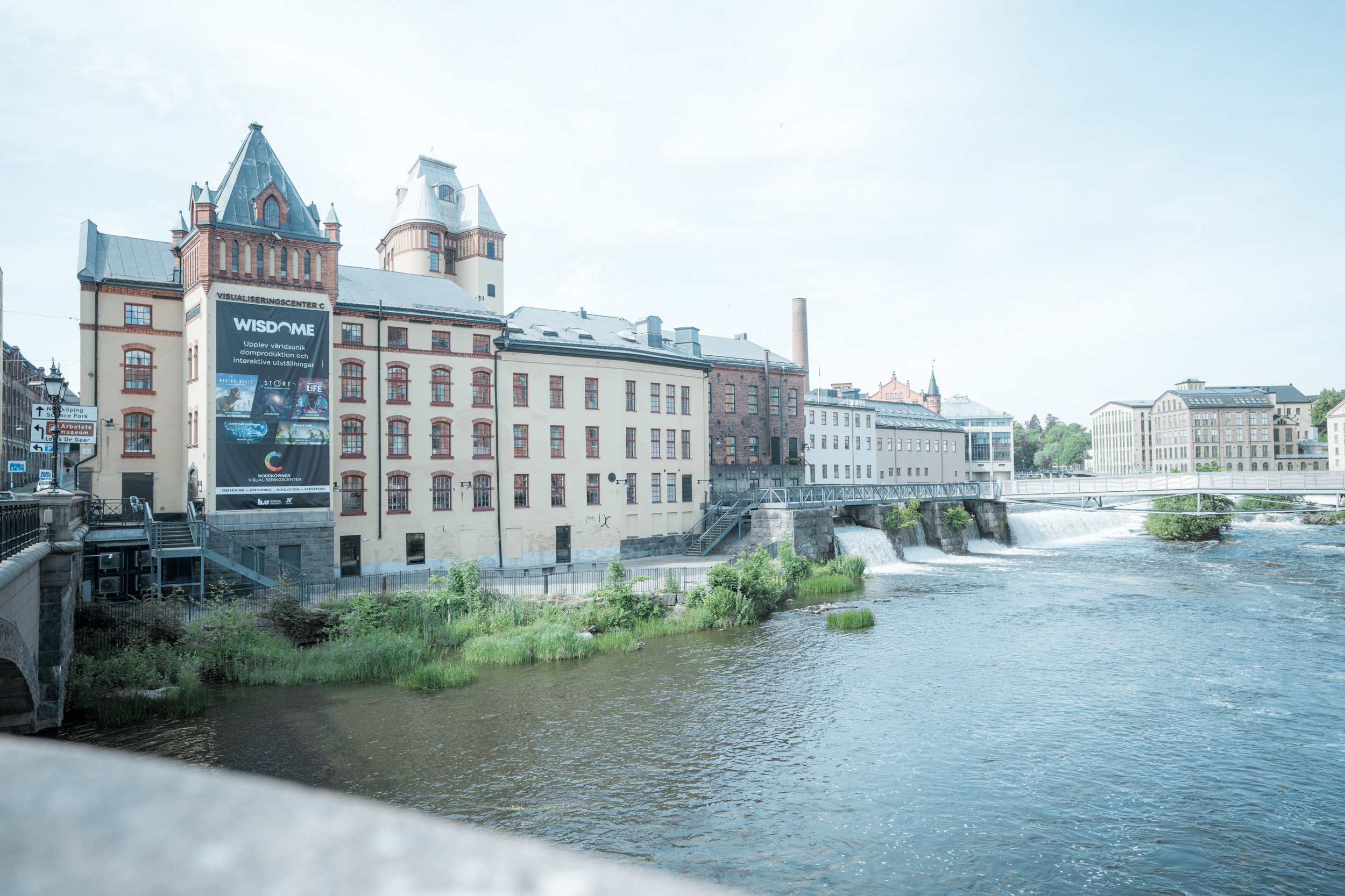 Norrköping, ville située dans une baie de la mer Baltique, ancienne plaque tournante de l’industrie textile suédoise du 19e  et début du 20e  siècle, a tout pour plaire aux touristes © J. Van Belle - WBI