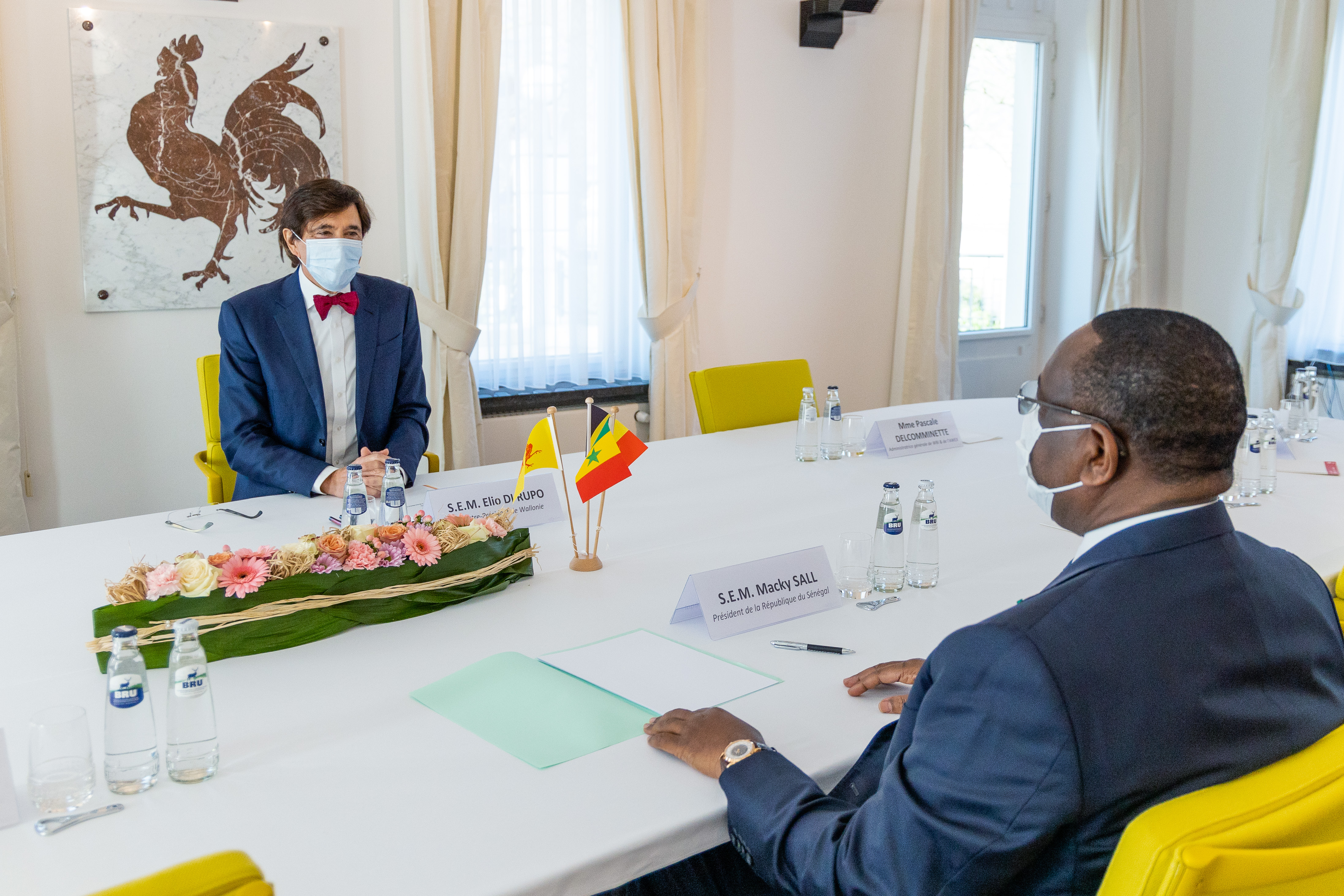 Son Excellence, Macky Sall, Président du Sénégal et le Ministre-Président du Gouvernement wallon, Elio Di Rupo