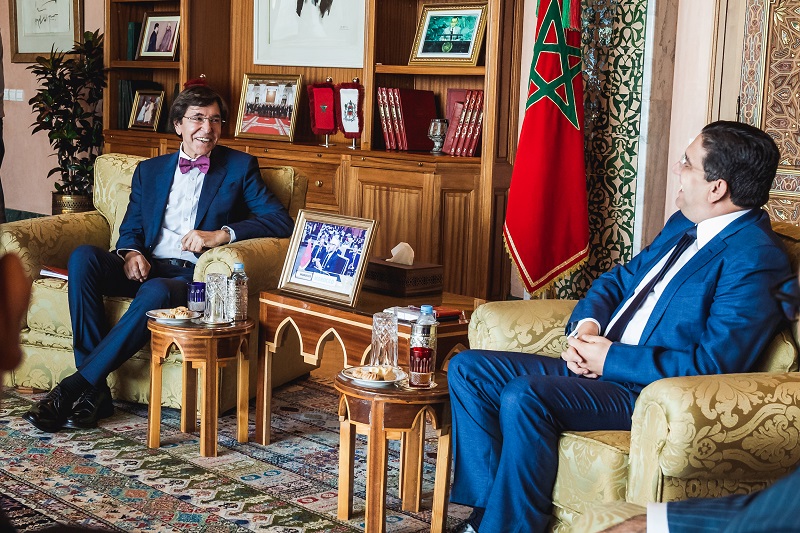 Rencontre entre le Ministre-Président de Wallonie, Elio Di Rupo et le Ministre des Affaires étrangères du Maroc, Nasser Bourita (c) J. Van Belle - WBI