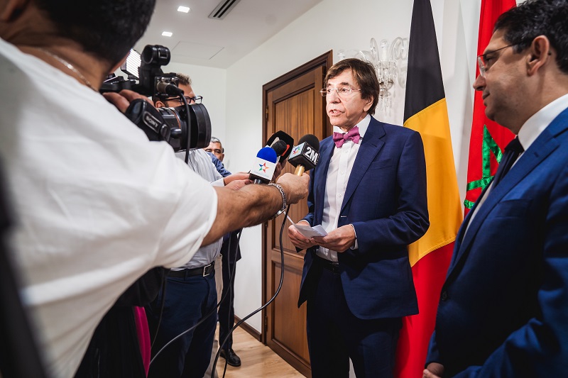 Rencontre entre le Ministre-Président de Wallonie, Elio Di Rupo et le Ministre des Affaires étrangères du Maroc, Nasser Bourita (c) J. Van Belle - WBI