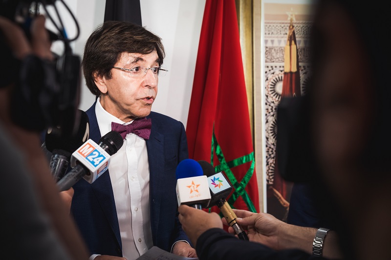 Rencontre entre le Ministre-Président de Wallonie, Elio Di Rupo et le Ministre des Affaires étrangères du Maroc, Nasser Bourita (c) J. Van Belle - WBI