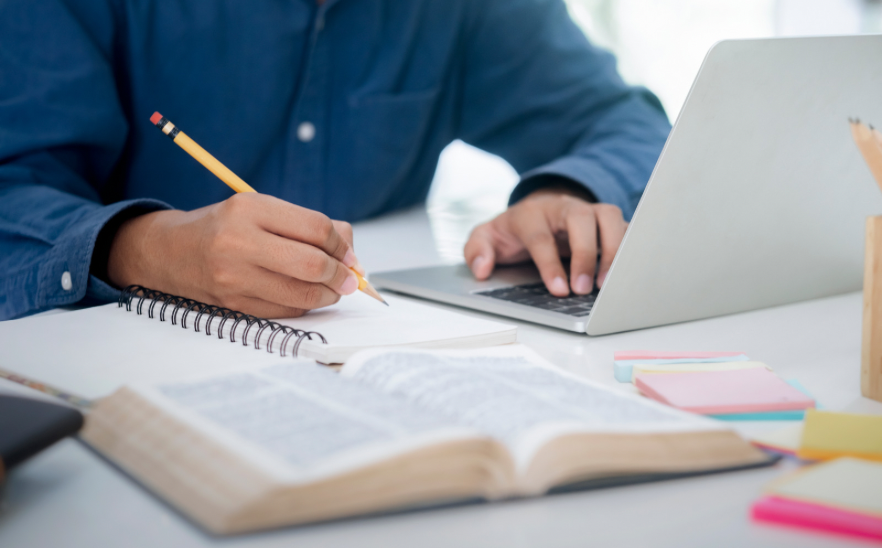 Student conducting research - canva copyright 