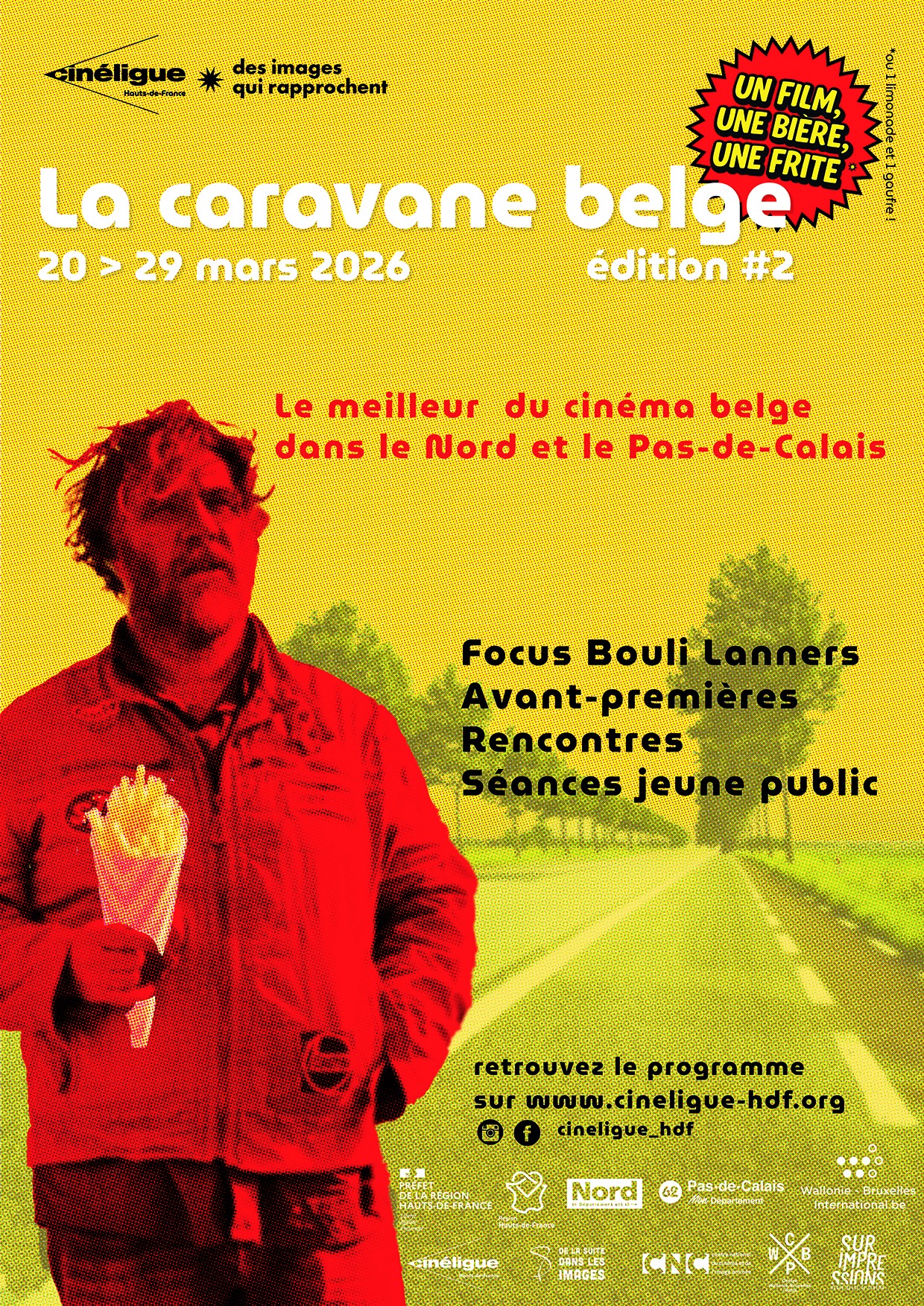 Affiche de la 2e édition de La Caravane belge dans les Hauts-de-France