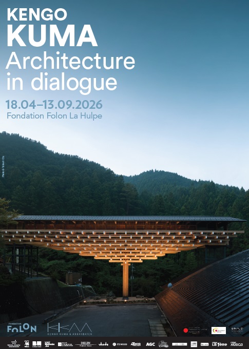 Affiche de l'exposition "Kengo Kuma. Architecture in dialogue"