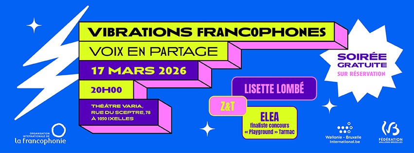 Visuel pour la Soirée de la Francophonie : "Vibrations francophones – Voix en partage"