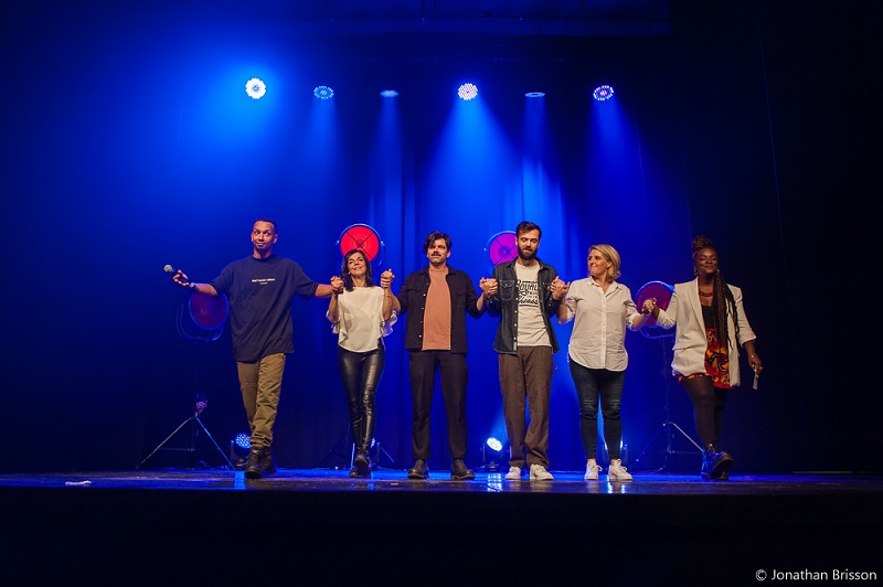 Wally Dia, Sofia Syko, Colin Boudrias, Charles Nouveau, Véronique Gallo et Cécile Djunga (c) Jonathan Brisson Wally Dia, Sofia Syko, Colin Boudrias, Charles Nouveau, Véronique Gallo et Cécile Djunga (c) Jonathan Brisson