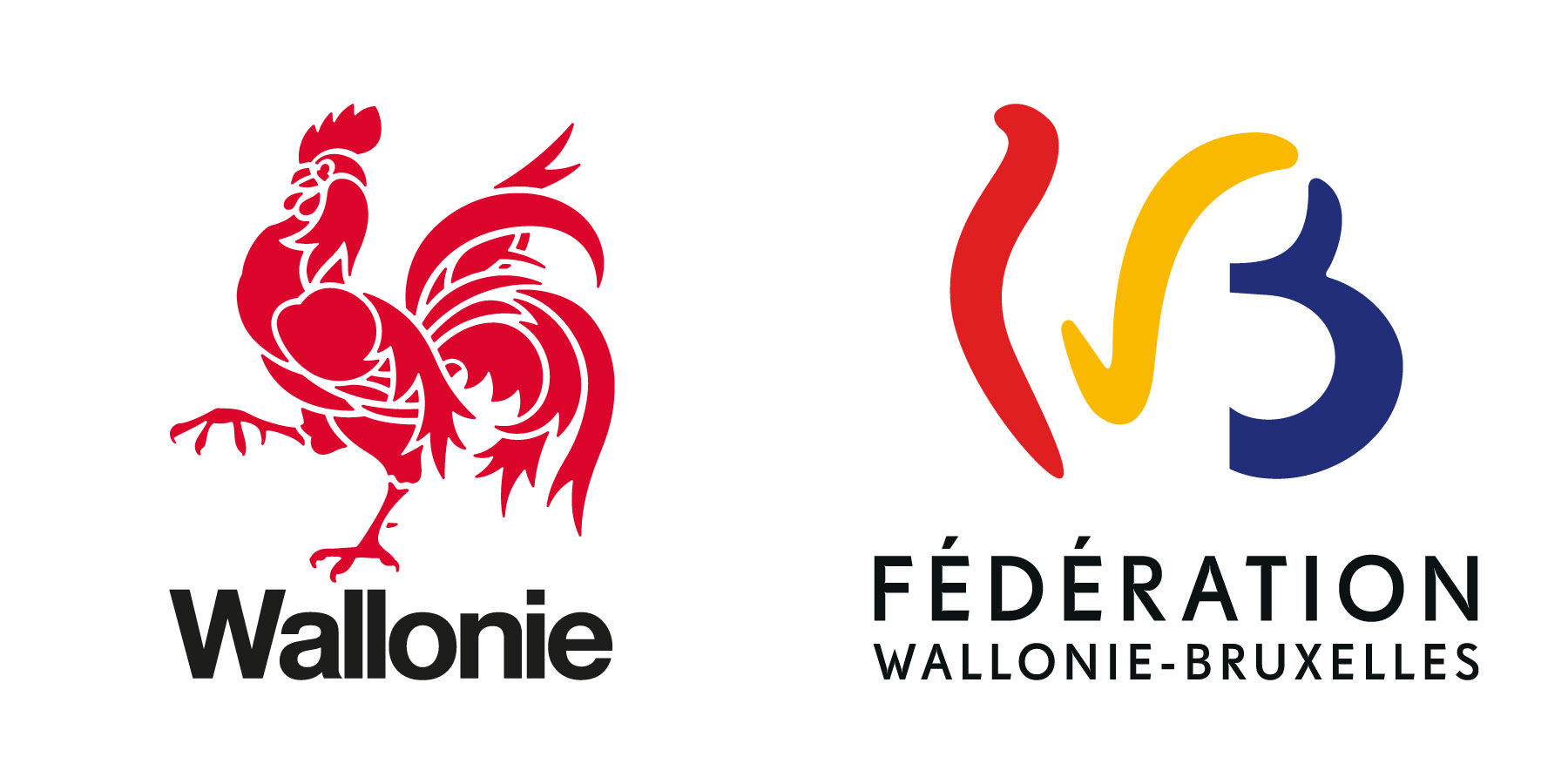 Logos "Wallonie" et "Fédération Wallonie-Bruxelles" 2 logos