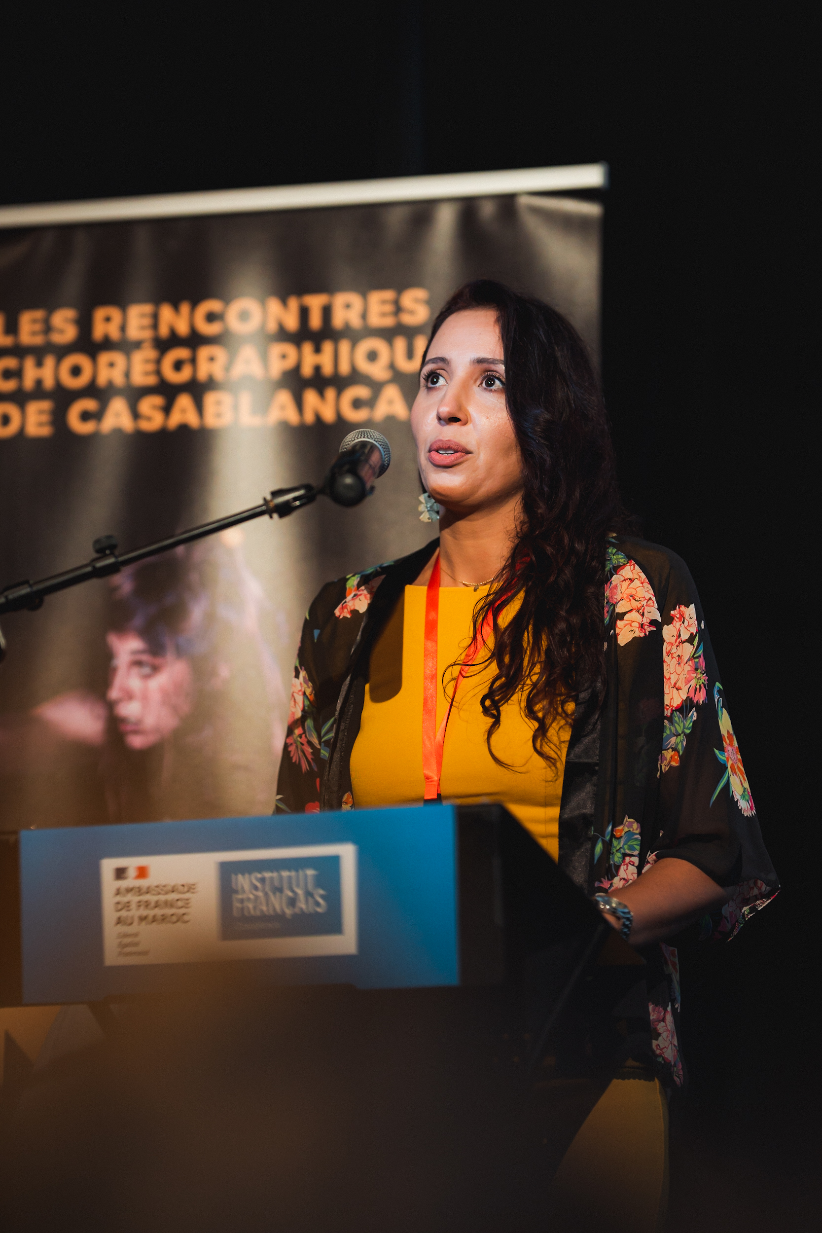 Ahlam El Morsli, co-directrice des Rencontres Chorégraphiques de Casablanca ©️ J. Van Belle - WBI Ahlam El Morsli, co-directrice des Rencontres Chorégraphiques de Casablanca