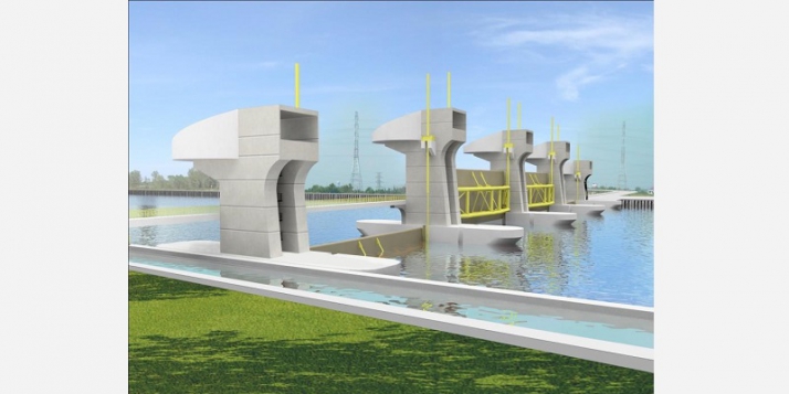 Vue 3D de la future Muong Chuoi Barrière à Ho Chi Minh Ville Vue 3D de la future Muong Chuoi Barrière à Ho Chi Minh Ville