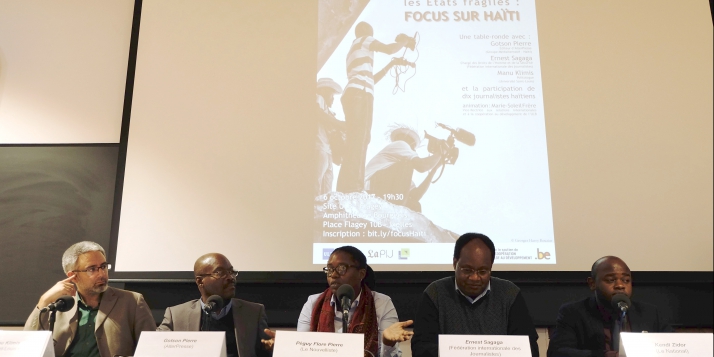 Table-ronde "Enjeux et difficultés du journalisme dans les Etats fragiles: Focus Haïti" Table-ronde "Enjeux et difficultés du journalisme dans les Etats fragiles: Focus Haïti"