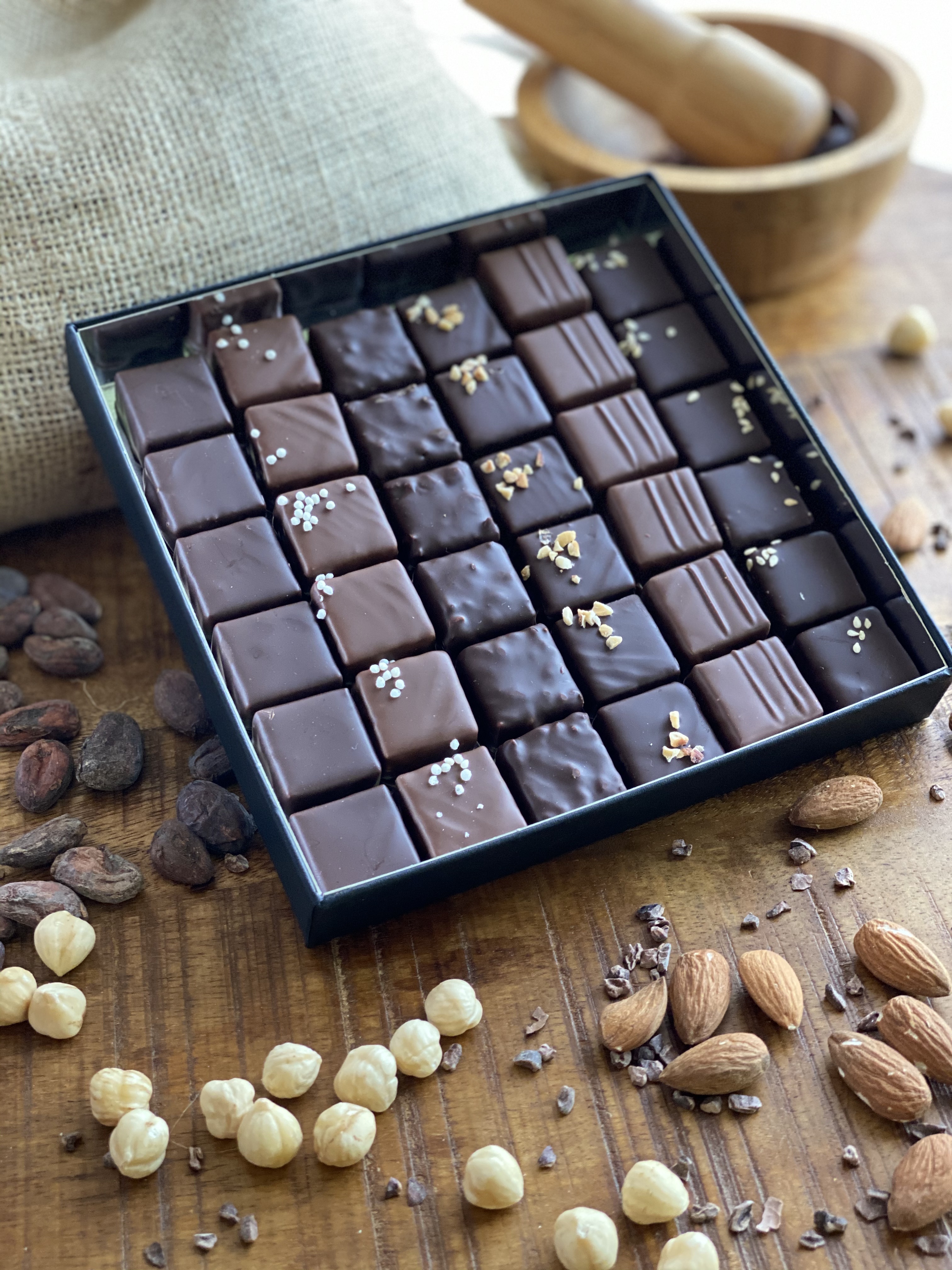 Le coffret praliné d'Ariqua Denis (c) Ariqua Denis Le coffret praliné d'Ariqua Denis