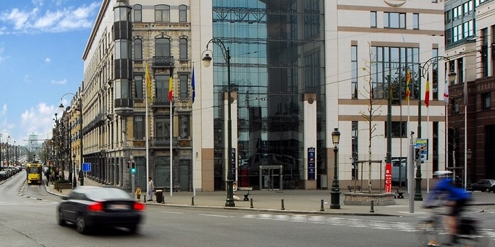 Bâtiment Espace International Wallonie-Bruxelles - Place Sainctelette | © J. Van Belle - WBI Bâtiment Espace International Wallonie-Bruxelles - Place Sainctelette