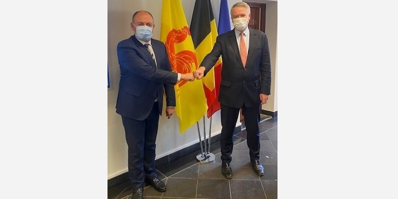 Le Secrétaire général de l'OCDE, Mathias Cormann et le Vice-Président de la Wallonie et Ministre de l’économie, M. Willy Borsus Le Secrétaire général de l'OCDE, Mathias Cormann et le Vice-Président de la Wallonie et Ministre de l’économie, M. Willy Borsus