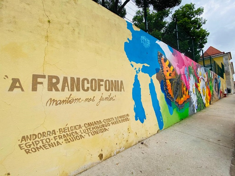 Mur de la francophonie-Lisbonne(c) IFPortugal Mur de la francophonie-Lisbonne(c) IFPortugal