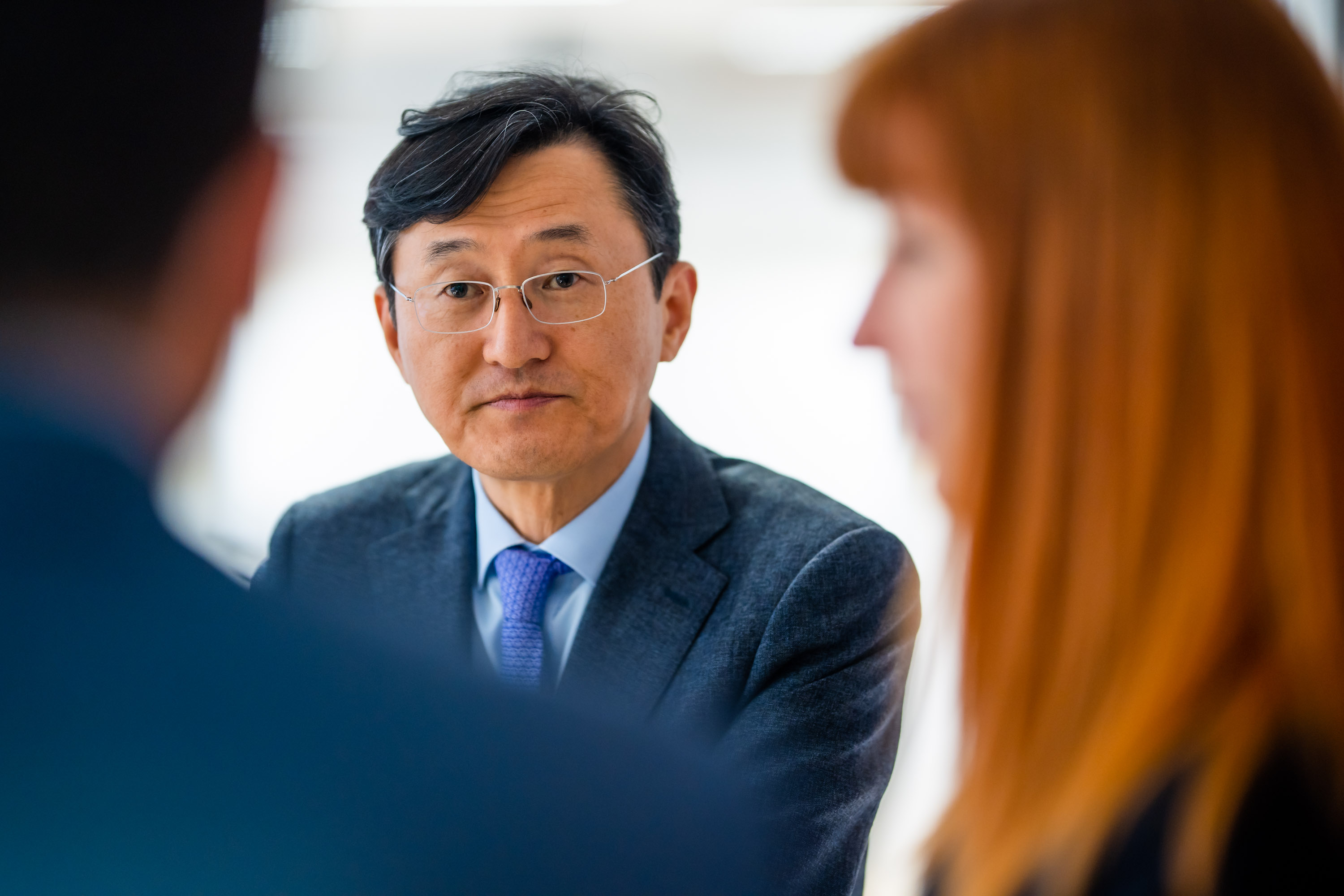 M. Yoon Soongu, Ambassadeur de la République de Corée en Belgique et Mme Delcomminette, Administratrice générale de WBI - © J.VAN BELLE - WBI M. Yoon Soongu, Ambassadeur de la République de Corée en Belgique et Mme Delcomminette, Administratrice générale de WBI - © J.VAN BELLE - WBI