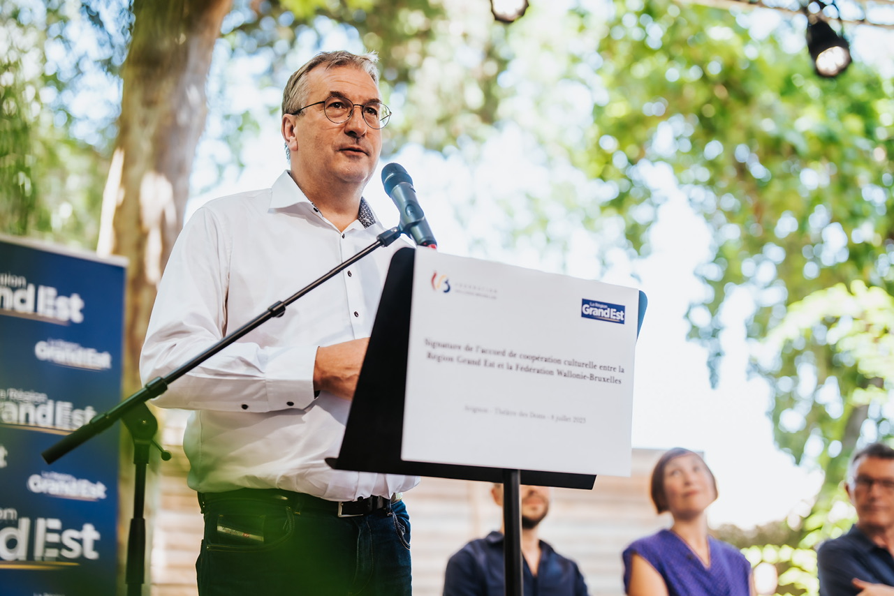 Pierre-Yves Jeholet, Ministre-Président de la Fédération Wallonie-Bruxelles ©️ J. Van Belle - WBI Pierre-Yves Jeholet, Ministre-Président de la Fédération Wallonie-Bruxelles