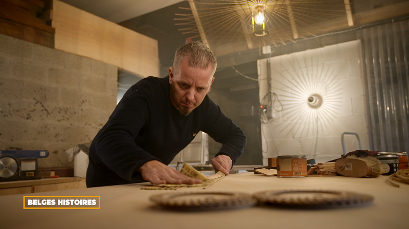 Yves Dejardin de Art Maker dans son atelier Yves Dejardin de Art Maker dans son atelier