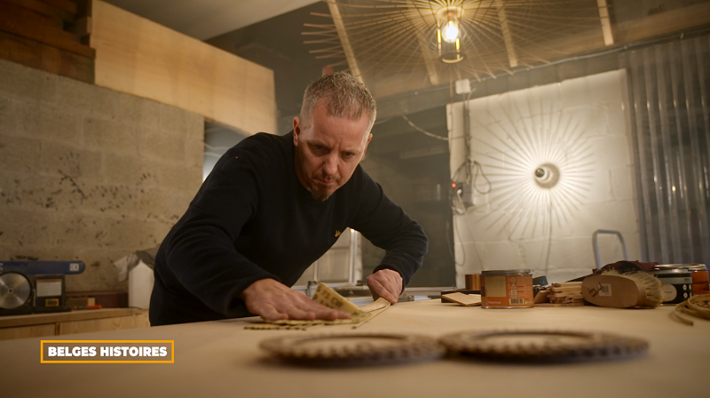 Yves Dejardin de Art Maker dans son atelier 