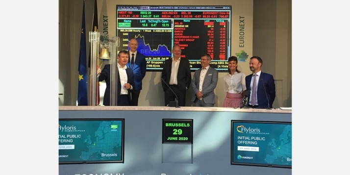 L'entrée en bourse d'Hyloris (c) Hyloris L'entrée en bourse d'Hyloris