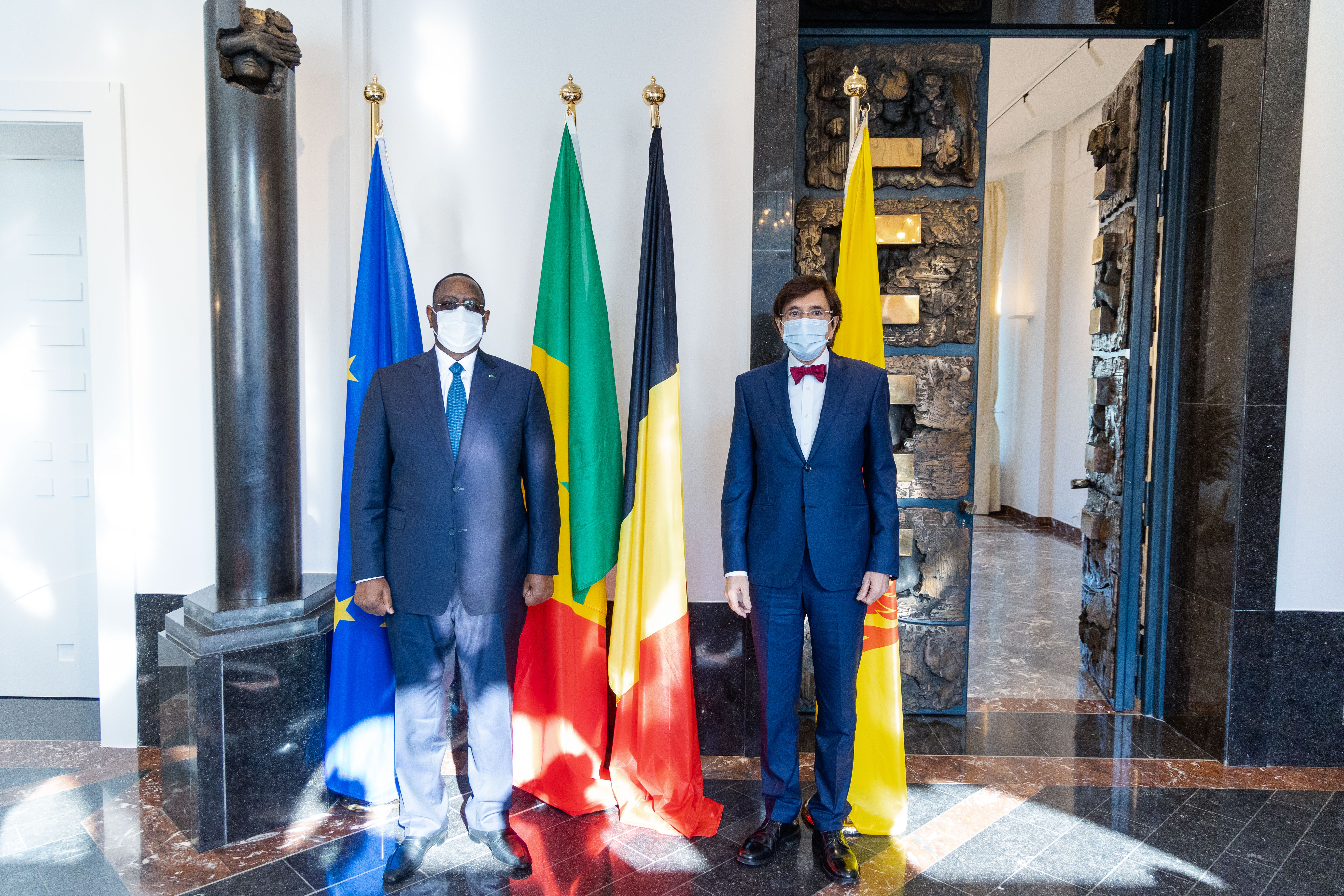 Son Excellence, Macky Sall, Président du Sénégal et le Ministre-Président du Gouvernement wallon, Elio Di Rupo