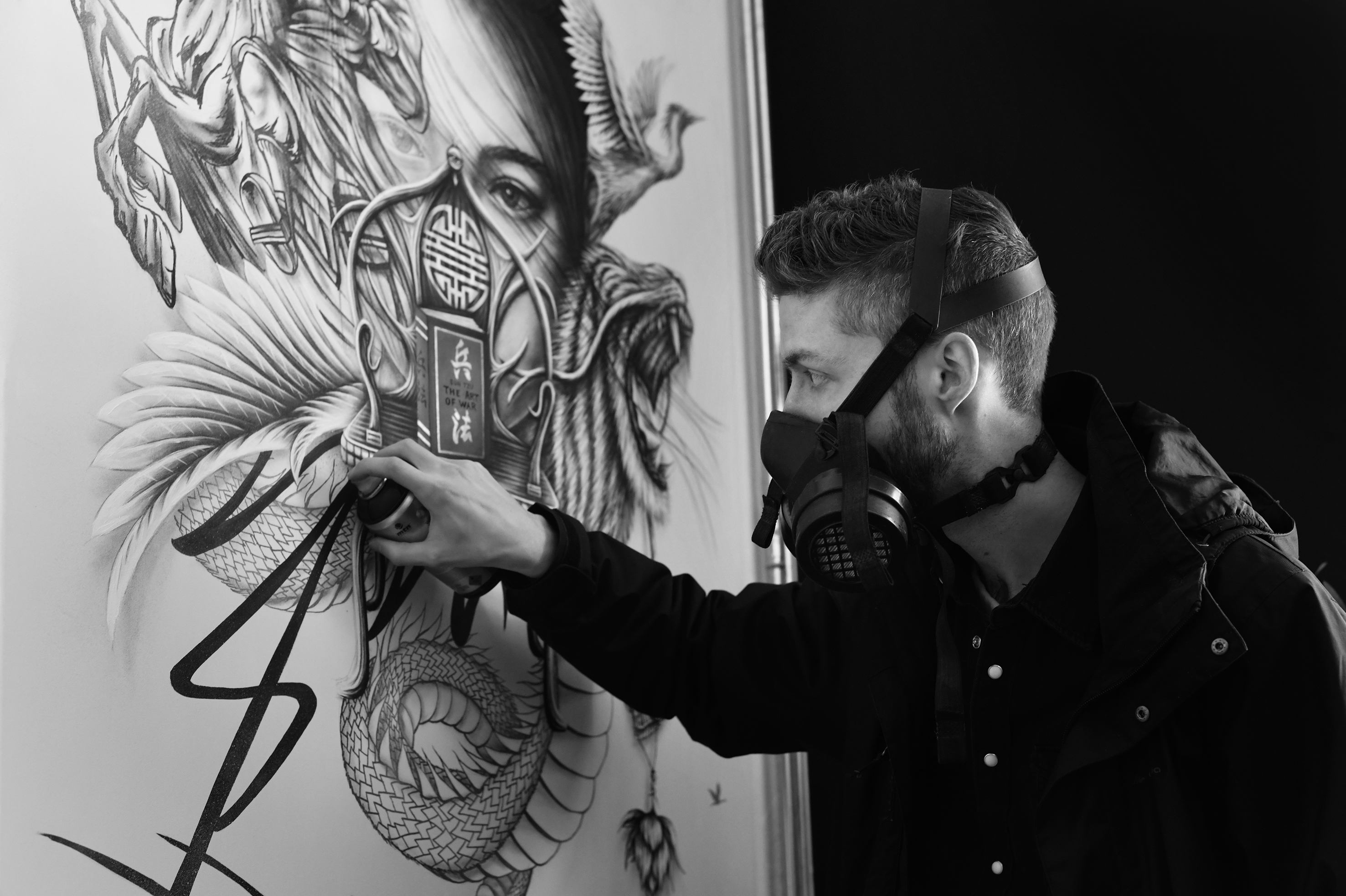 NOIR artist - Acrylic painting on canvas NOIR artist - Acrylic painting on canvas
