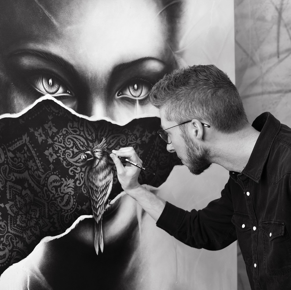 NOIR artist - Acrylic painting on canvas NOIR artist - Acrylic painting on canvas