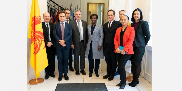 Avec Louise Mushikiwabo, Secrétaire générale de la Francophonie (c) Antoine Jamonneau - OIF Avec Louise Mushikiwabo, Secrétaire générale de la Francophonie