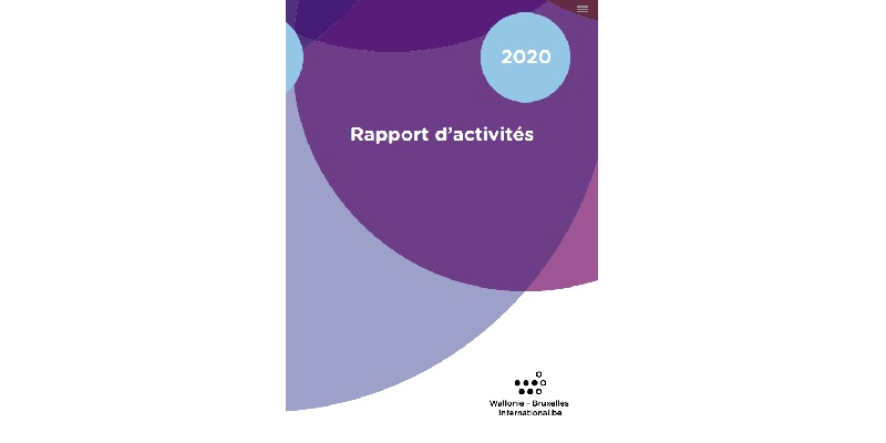 Couverture "Rapport d’Activités 2020 de WBI"