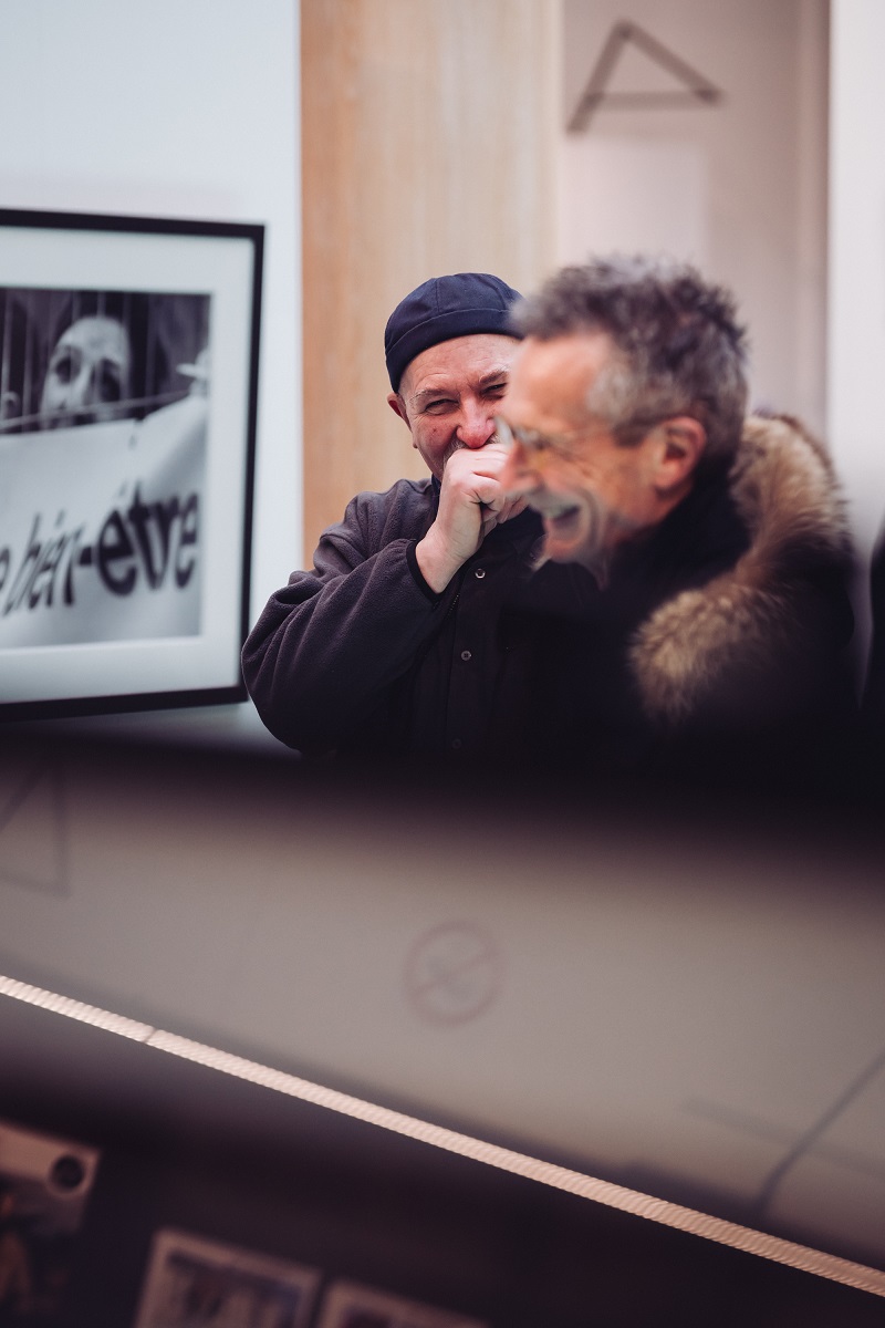 Le photographe Jim Sumkay et le réalisateur Patrice Leconte (c) J. Van Belle - WBI Le photographe Jim Sumkay et le réalisateur Patrice Leconte (c) J. Van Belle - WBI