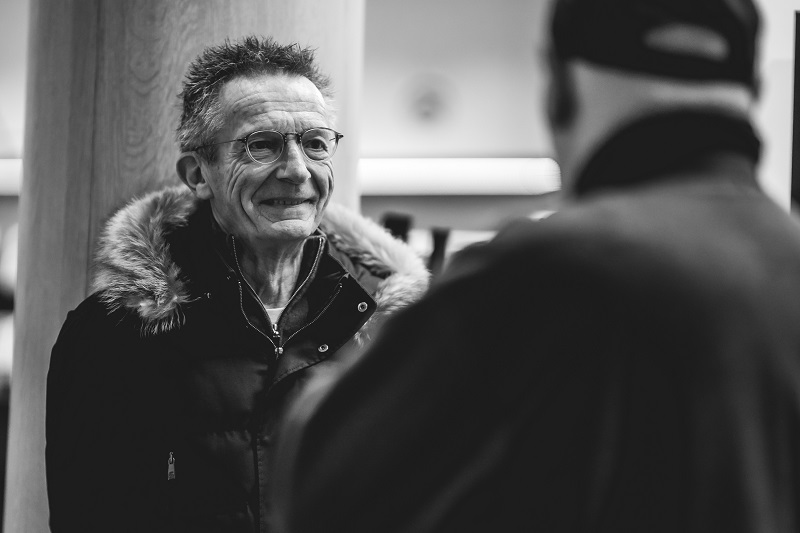 Le photographe Jim Sumkay et le réalisateur Patrice Leconte (c) J. Van Belle - WBI