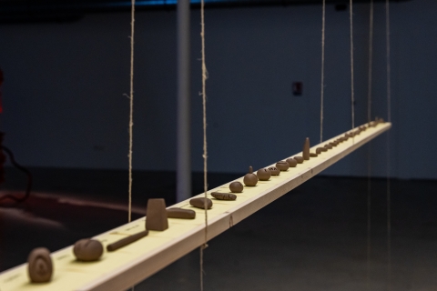 Installation de Sabrina Montiel-Soto pour Tipping Point © E. Meunier - WBI Installation de Sabrina Montiel-Soto pour Tipping Point © E. Meunier - WBI