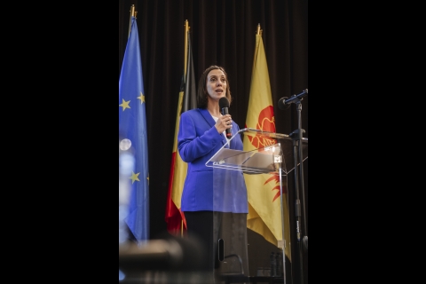 Elisabeth Degryse, Ministre-Présidente de la Fédération Wallonie-Bruxelles ©️ J. Van Belle - WBI