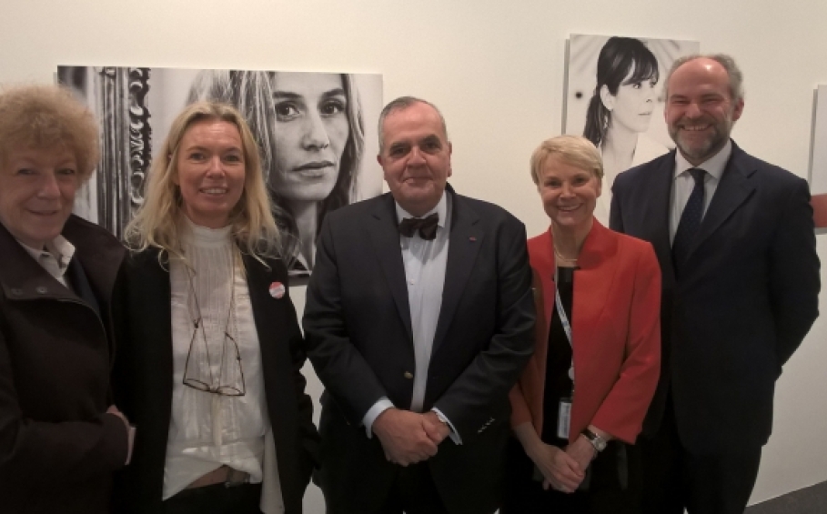 Anne Lenoir, Directrice du Centre Wallonie-Bruxelles à Paris, Valérie Nagant, photographe, Fabienne Reuter, Déléguée générale Wallonie-Bruxelles à Paris
