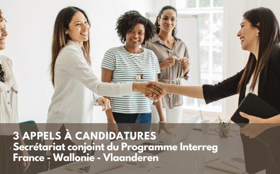 Appels à candidatures pour le Secrétariat conjoint du Programme Interreg France-Wallonie-Vlaanderen