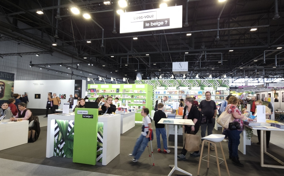 Stand "Lisez-vous le Belge ?" au Salon du Livre de Genève