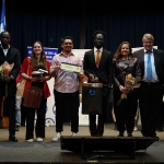 Les 3 gagnants et le jury (c) Représentation W-B au Chili