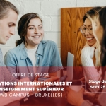 Offre de stage en relations internationales et enseignement supérieur